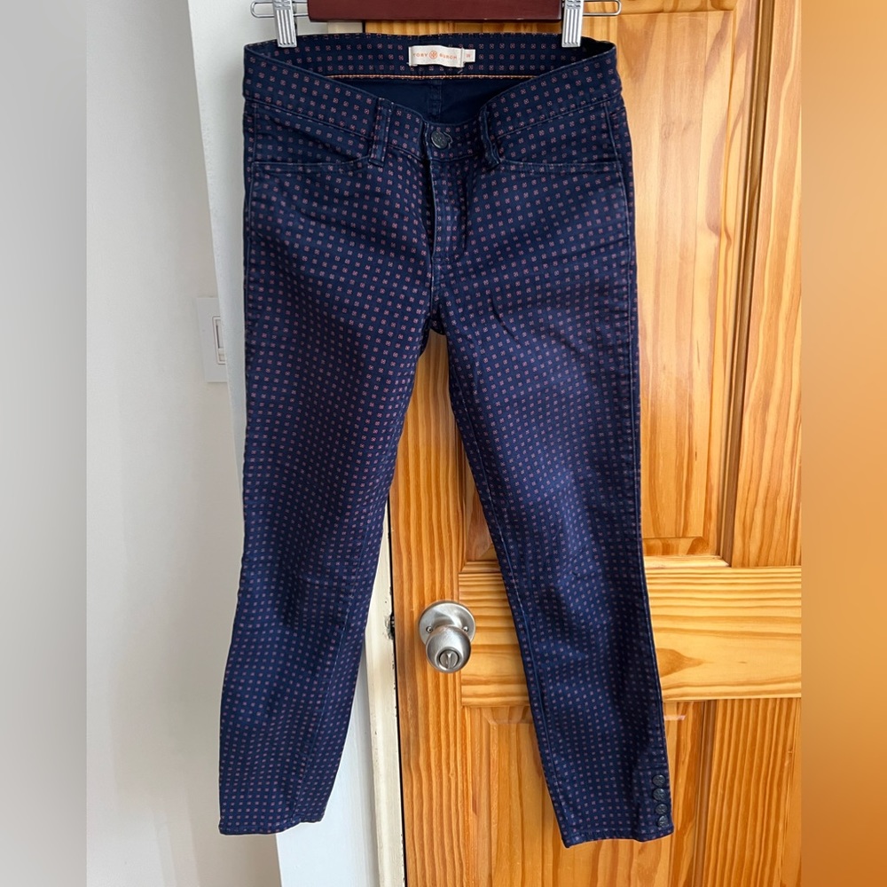 Tory Burch Print Jeans